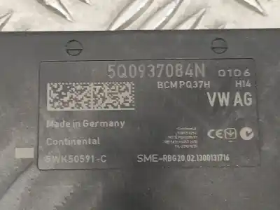 Автозапчасти б/у электронный модуль за seat leon (5f1) 1.6 tdi ссылки oem iam 5q0937084n 5wk50591c bcmpq37h