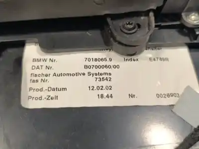Pezzo di ricambio per auto di seconda mano bracciolo centrale per bmw serie 7 (e65/e66) 3.6 v8 32v cat riferimenti oem iam   