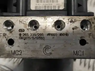 Peça sobressalente para automóvel em segunda mão abs por nissan qashqai / qashqai +2 i (j10, nj10, jj10e) 2.0 dci referências oem iam 0265235295 47660jd01b 0265950616