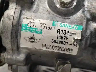 Second-hand car spare part air conditioning compressor for bmw mini (r56) 1.6 16v cat oem iam references 694250104  