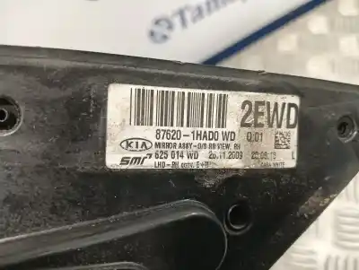 Peça sobressalente para automóvel em segunda mão espelho retrovisor direito por kia cee´d * referências oem iam 876201had0  