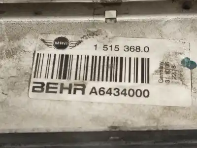 Peça sobressalente para automóvel em segunda mão intercooler por bmw mini (r50,r53) cooper s referências oem iam 15153680 a6434000 