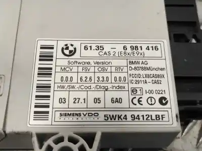 Second-hand car spare part electronic module for bmw serie 1 berlina (e81/e87) * oem iam references 61356981416 5wk49412lbf 