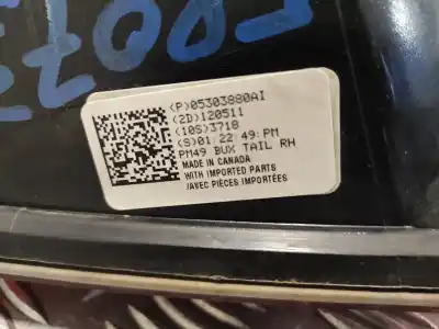 Second-hand car spare part right tailgate light for dodge caliber * oem iam references 05303880a 05303752a 