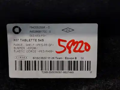 Автозапчастина б/у задній лоток для smart forfour eq forfour посилання на oem iam a4538681700 794205259r 