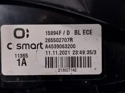 Автозапчасти б/у правый задний фонарь за smart forfour eq forfour ссылки oem iam a4539063200 265502707r 