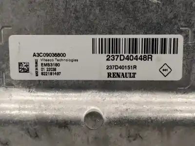 Second-hand car spare part ecu engine control for smart forfour eq forfour oem iam references a3c09036800 237d40448r 237d40151r