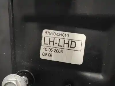 Peça sobressalente para automóvel em segunda mão espelho retrovisor esquerdo por citroen c1 1.0 cat (384f) referências oem iam 879400h010  