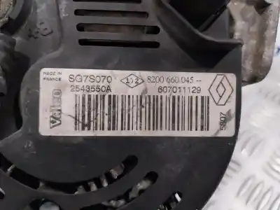 Автозапчастина б/у генератор для renault clio ii fase ii (b/cb0) посилання на oem iam 8200660045 2543550a sg7s070