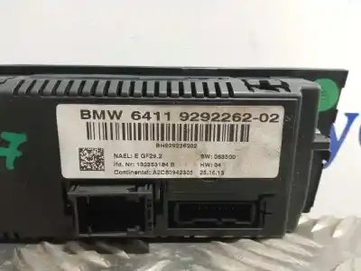 Peça sobressalente para automóvel em segunda mão comando de sofagem (chauffage / ar condicionado) por bmw x1 (e84) xdrive 28 i referências oem iam 64119292262 bh929226202 a2c80942305