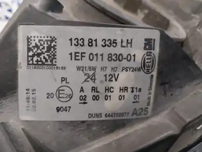 Second-hand car spare part left headlight for opel corsa e combo oem iam references 13381335 1ef01183001 
