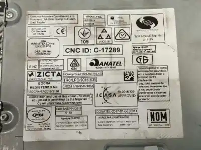 Pièce détachée automobile d'occasion système de navigation gps pour citroen c3 elle références oem iam 9821908880  