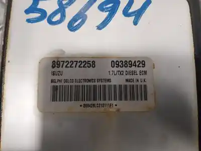 Second-hand car spare part ecu engine control for opel corsa c corsa c oem iam references 8972272258 09389429 