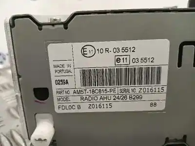 Автозапчасти б/у аудиосистема / радио cd за ford fiesta (ccn) trend ссылки oem iam am5t18c815pe  