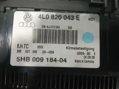 Second-hand car spare part climate control for audi q7 (4l) 3.0 v6 24v tdi oem iam references 4l0820043e 5hb00918404 