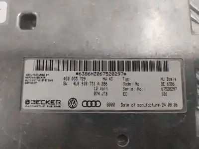 Peça sobressalente para automóvel em segunda mão módulo eletrônico por audi q7 (4l) 3.0 v6 24v tdi referências oem iam 4e0035729 4l0910731 