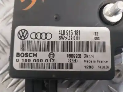 Peça sobressalente para automóvel em segunda mão módulo eletrônico por audi q7 (4l) 3.0 v6 24v tdi referências oem iam 4l0915181 0199000017 4l0910181