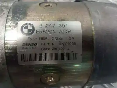Peça sobressalente para automóvel em segunda mão motor de arranque por bmw x5 (e53) * referências oem iam 63222005 2247391 e5820nai04