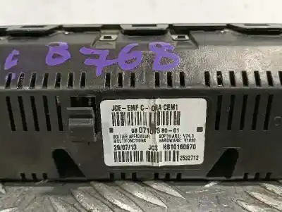 Second-hand car spare part multifunction display for citroen ds3 * oem iam references 9807107380  