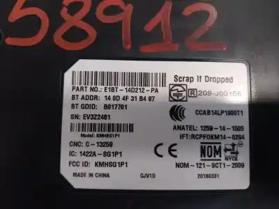Peça sobressalente para automóvel em segunda mão módulo eletrônico por ford focus (2014-2018) iii 1.5 tdci referências oem iam e1bt14d212pa b017701 c13259