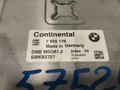 Second-hand car spare part ecu engine control for bmw serie 1 berlina (e81/e87) 2.0 cat oem iam references 5wk93727 7595179 