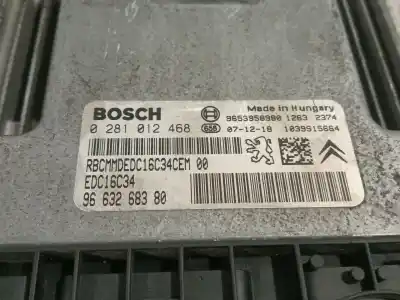 Second-hand car spare part ecu engine control for citroen c2 (jm_) 1.1 oem iam references 0281012468 9653958980 9663268380