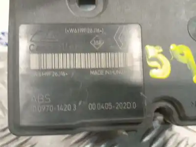 Pezzo di ricambio per auto di seconda mano abs per renault megane iii fastback (bz0/1_, b3_) 1.5 dci (bz0c) riferimenti oem iam w6h9f26j16  10097014203