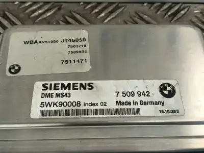 Second-hand car spare part ecu engine control for bmw 3 (e46) 330 i oem iam references 7509942  5wk90008