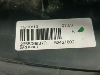 Second-hand car spare part right tailgate light for dacia duster (hs_) 1.5 dci oem iam references 265506837r  