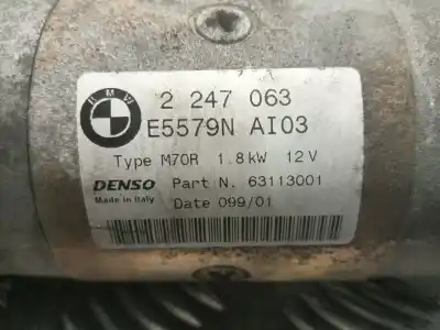 Second-hand car spare part starter motor for bmw 3 (e46) 318 d oem iam references e5579nai03  2247063