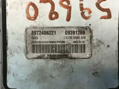 Second-hand car spare part ecu engine control for opel combo tour 1.7 dti 16v oem iam references 8972406221  09391269