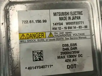 Peça sobressalente para automóvel em segunda mão balastro de xenon por volvo v40 fastback (525) d3 referências oem iam 7226115099  