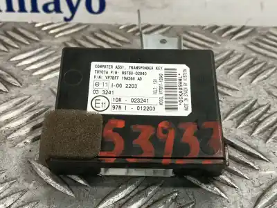 Peça sobressalente para automóvel em segunda mão centralina de ignição imobilizador por toyota auris (_e15_) 1.4 d-4d (nde150_) referências oem iam 8978002040
