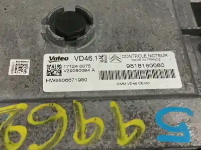 Second-hand car spare part ecu engine control for citroen berlingo multispace (b9) 1.2 puretech 110 oem iam references 9818160080  