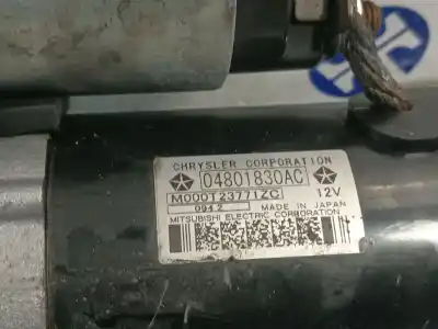 Second-hand car spare part starter motor for jeep compass (mk49) 2.2 crd oem iam references 04801830ac  m000t23771zc