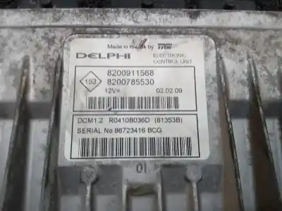 Second-hand car spare part ecu engine control for dacia sandero básico oem iam references 8200911568  8200785530