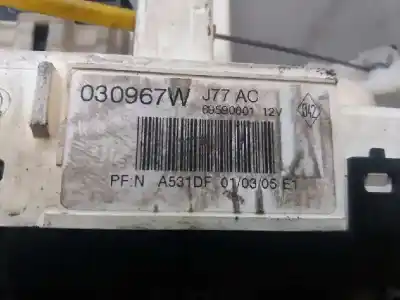 Second-hand car spare part heating / air conditioning control panel for renault modus confort dynamique oem iam references 030967w  69590001