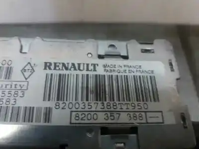 Second-hand car spare part audio system / radio cd for renault modus confort dynamique oem iam references 8200357388tt950  