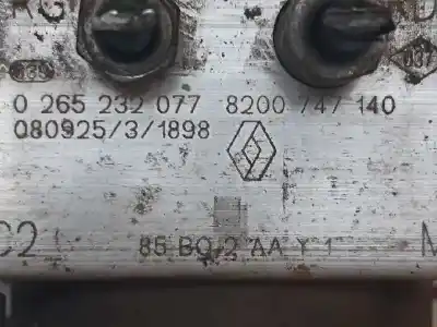 Pezzo di ricambio per auto di seconda mano abs per renault clio iii exception riferimenti oem iam 0265232077  8200747140