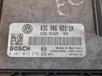 Second-hand car spare part ecu engine control for seat leon (1p1) reference oem iam references 03g906021lk  0281013279