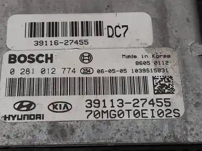 Second-hand car spare part ecu engine control for kia magentis concept oem iam references 0281012774 70mg0t0ei02s 3911327455