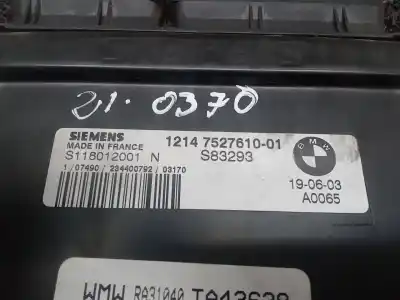 Second-hand car spare part ecu engine control for bmw mini (r50,r53) one oem iam references 12147527610  s118012001