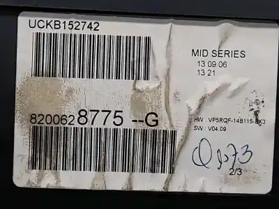 Peça sobressalente para automóvel em segunda mão quadrante por renault clio iii confort dynamique referências oem iam 8200628775g  