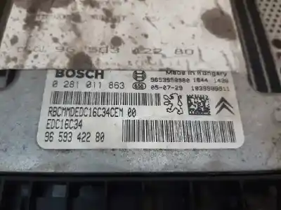 Second-hand car spare part ecu engine control for citroen c4 coupe collection oem iam references 0281011863  9659342280