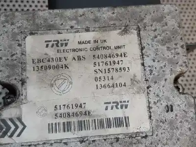 Автозапчастина б/у абс для lancia ypsilon (101) 1.2 16v argento посилання на oem iam 13509004k 54084694e 51761947