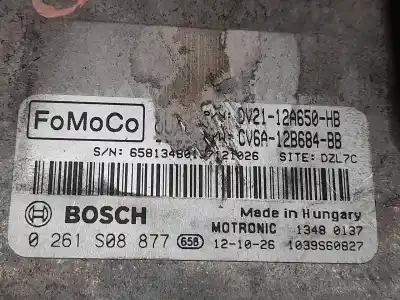 Second-hand car spare part ecu engine control for ford b-max titanium oem iam references 0261s08877 cv6a12b684bb dv2112a650hb