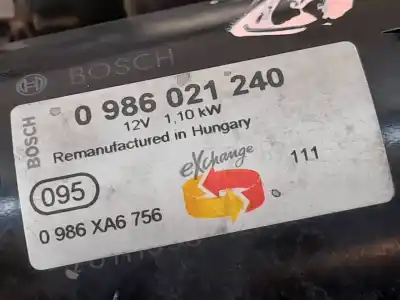 Автозапчасти б/у двигатель запускается за opel corsa c silverline base ссылки oem iam 0986021240  0986xa6756