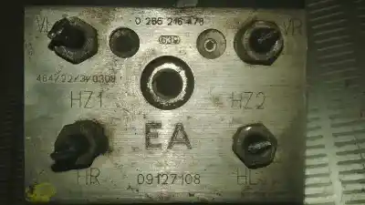 Peça sobressalente para automóvel em segunda mão abs por opel meriva 1.7 16v cdti cat referências oem iam 0273004227 09127108 0265216478