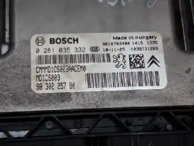 Second-hand car spare part ecu engine control for opel crossland x innovation oem iam references 0281035332  9830225780