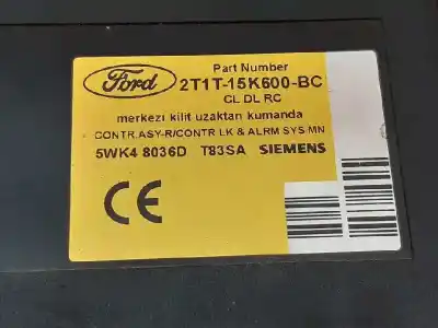 Pezzo di ricambio per auto di seconda mano controllare unità di controllo per ford transit connect (tc7) furgón (2006->) riferimenti oem iam 2t1t15k600bc  